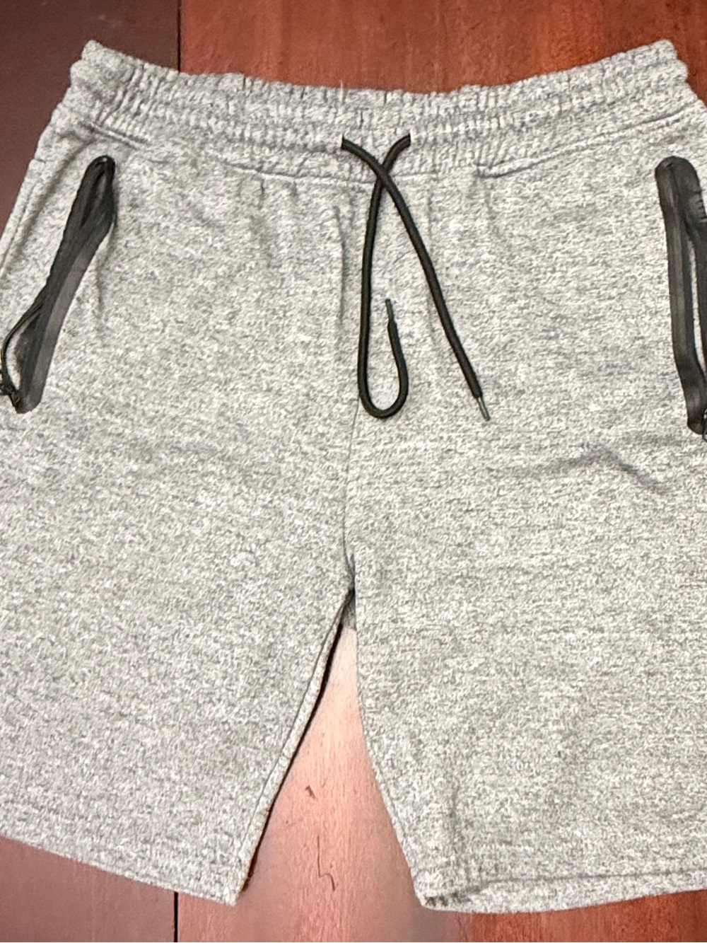 Brooklyn Cloth Grey Heather Athletic Shorts with Black Accents